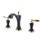 Смеситель для раковины Timo Unari 7511 04F black antique черный золото