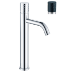  Смеситель для раковины высокий Boheme Stick Chrome 122-CR-MR Nero (вставка хром/золото по желанию)