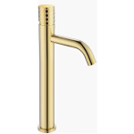 Смеситель для раковины высокий Boheme Stick Gold 122-GG 