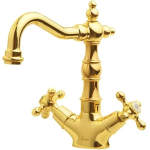 Смеситель для раковины высокий Boheme Tradizionale Oro 292-Ceramic золото
