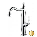 Смеситель для раковины высокий Emmevi Abel 39006DO золото