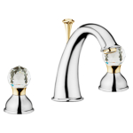 Смеситель для раковины Webert Karenina KA750101017 хром золото кристаллы Swarovski