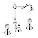 Смеситель для раковины Webert Karenina KA750202015 хром кристаллы Swarovski