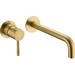 Смеситель для раковины настенный Boheme Uno  465-MG  матовое золото