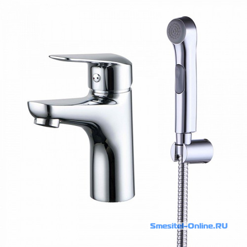 Фото Смеситель для умывальника с гигиеническим душем Iddis Torr TORSB00i08