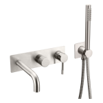 Смеситель для ванны Boheme Uno 464-3-NB никель  