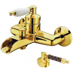 Смеситель для ванны Boheme Vogue 213-MR-CH золото, шоколад