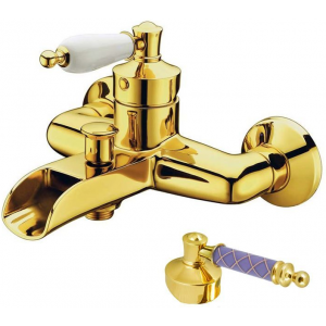 Смеситель для ванны Boheme Vogue 213-MR-V золото, фиолетовый