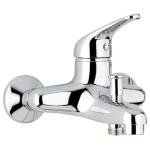 Смеситель для ванны Emmevi Ambra 9001BC белый хром