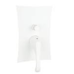 Смеситель для ванны Emmevi Ares 76019BIO белый матовый