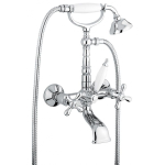 Смеситель для ванны Emmevi Deco Old 12611BC белый хром