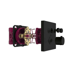 Смеситель для ванны и душа AQUAme AQM8801MB черный матовый