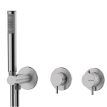 Смеситель для ванны   Bossini Nobu INZ227.075 матовая нержавеющая сталь 