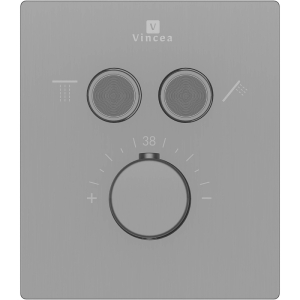 Смеситель для ванны и душа Vincea VSCV-321T-MGM вороненая сталь