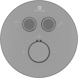 Смеситель для ванны и душа Vincea VSCV-322T-MGM вороненая сталь