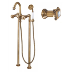 Смеситель для ванны напольный APHRODITE-VDP-02-Sw бронза/ручка Swarovski 