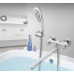 Смеситель для ванны с длинным изливом Gappo Stella G2249 белый/хром 