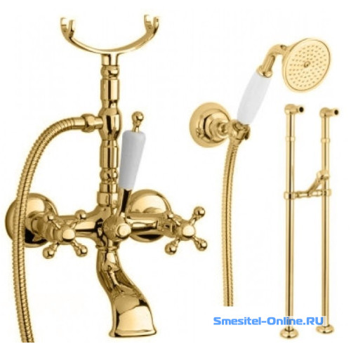 Фото Смеситель для ванны напольный  Migliore Revival Ml.Rev-402 Do   арт. 19511 золото 
