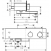 Смеситель для ванны термостат Hansgrohe ShowerTable 13107000  