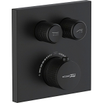 Смеситель для ванны термостат  Wasserkraft Elbe 7448 Thermo черный матовый