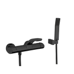 Смеситель для ванны термостат Webert Wolo WO980201564 черный  хром