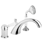 Смеситель на борт ванны Cezares ELITE-BVDM-01-Bi хром/ручка керамика