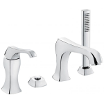 Смеситель на борт ванны Emmevi Ares 76120BIO белый матовый