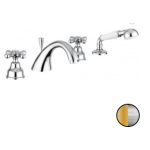 Смеситель на борт ванны Emmevi Deco Classic 12120CO хром золото 