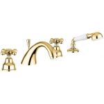 Смеситель на борт ванны Emmevi Deco Classic 12120OR золото