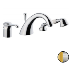 Смеситель на борт ванны Emmevi Tiffany 60120CO хром золото