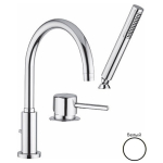 Смеситель на борт ванны Giulini Futuro F6565BDBO белый матовый