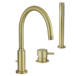 Смеситель на борт ванны Giulini Futuro F6565BDBROP бронза матовая