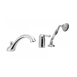 Смеситель на борт ванны Nicolazzi Classica Lusso 3414CR76 хром/ручка керамика