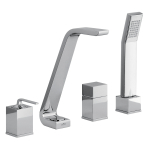 Смеситель на борт ванны Webert Wolo WO850701015 хром 