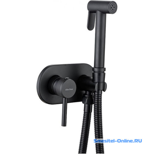 Фото Смеситель с гигиеническим душем Allen Brau Priority 5.31005-31 черный матовый