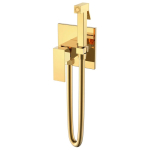 Смеситель с гигиеническим душем Boheme Qubic 477-G золото