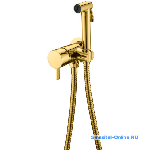 Фото  Смеситель с гигиеническим душем Boheme Uno Gold 467-G 
