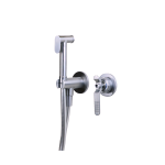  Смеситель с гигиеническим душем   Bronze de Luxe 1760 LOFT матовый хром 3253CC