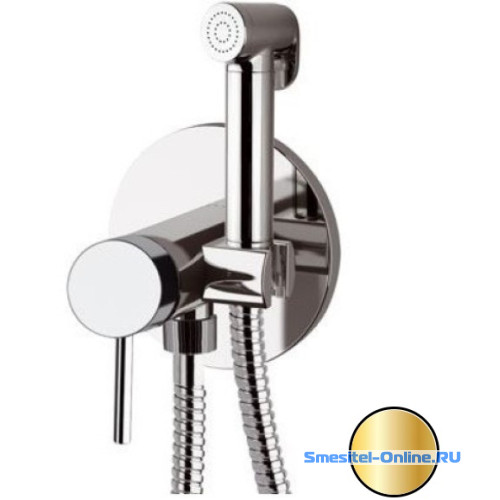 Фото Смеситель с гигиеническим душем Daniel Tokyo TX6454DC-DO золото 