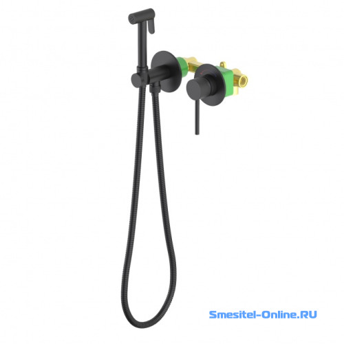 Фото Смеситель с гигиеническим душем Timo Saona 2339/03SM черный