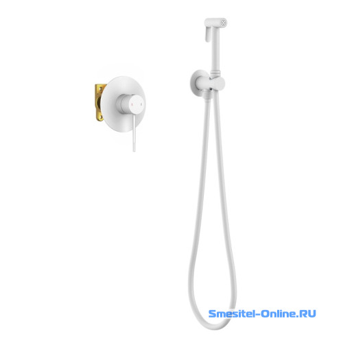 Фото Смеситель с гигиеническим душем Timo Saona 2389/16SM белый матовый 