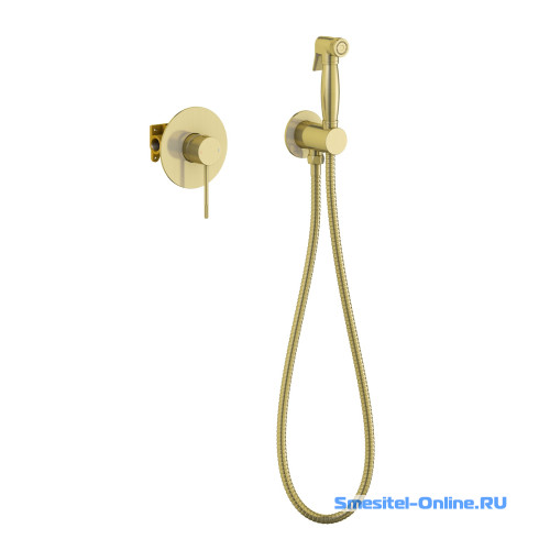 Фото Смеситель с гигиеническим душем Timo Saona 2389/17SM brush gold 