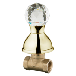 Вентиль запорный Webert Karenina KA690101010 золото кристалл Swarovski