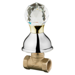 Вентиль запорный Webert Karenina KA690101017 хром золото кристалл Swarovski