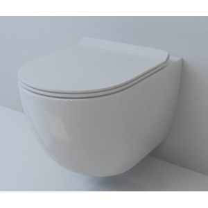 Унитаз безободковый с крышкой микролифт Esbano Gardena White (комплект) ESUPGARDW