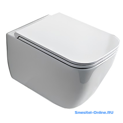 Фото Унитаз безободковый Scarabeo Teorema 5126/CL  (крышка дополнительно)