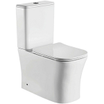 Унитаз напольный Ceramalux 1218A белый, с сиденьем микролифт