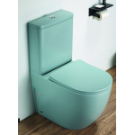 Унитаз напольный Ceramalux 2166XMLG зеленый матовый, с сиденьем микролифт   