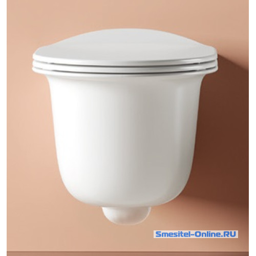 Фото Унитаз подвесной Artceram Chic CHV001 05 00 безободковый крышка дополнительно белый матовый