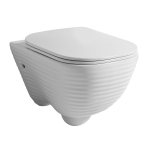 Унитаз подвесной безободковый с сиденьем микролифт Disegno Сeramica Loom LO005SET01 